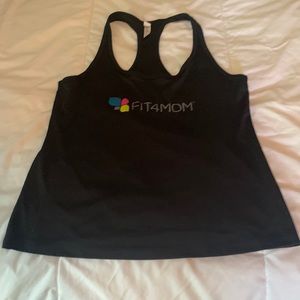 Fit4mom cool wick black tank size S